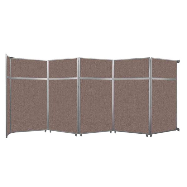 Operable Wall Folding Room Divider 19'6" x 8'5-1/4" Latte Fabric